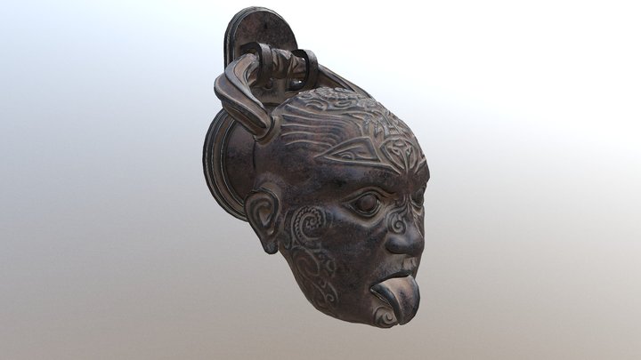 Knocker Māori Dead Head 3D Model