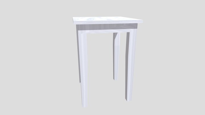 Squared Table 01 3D Model