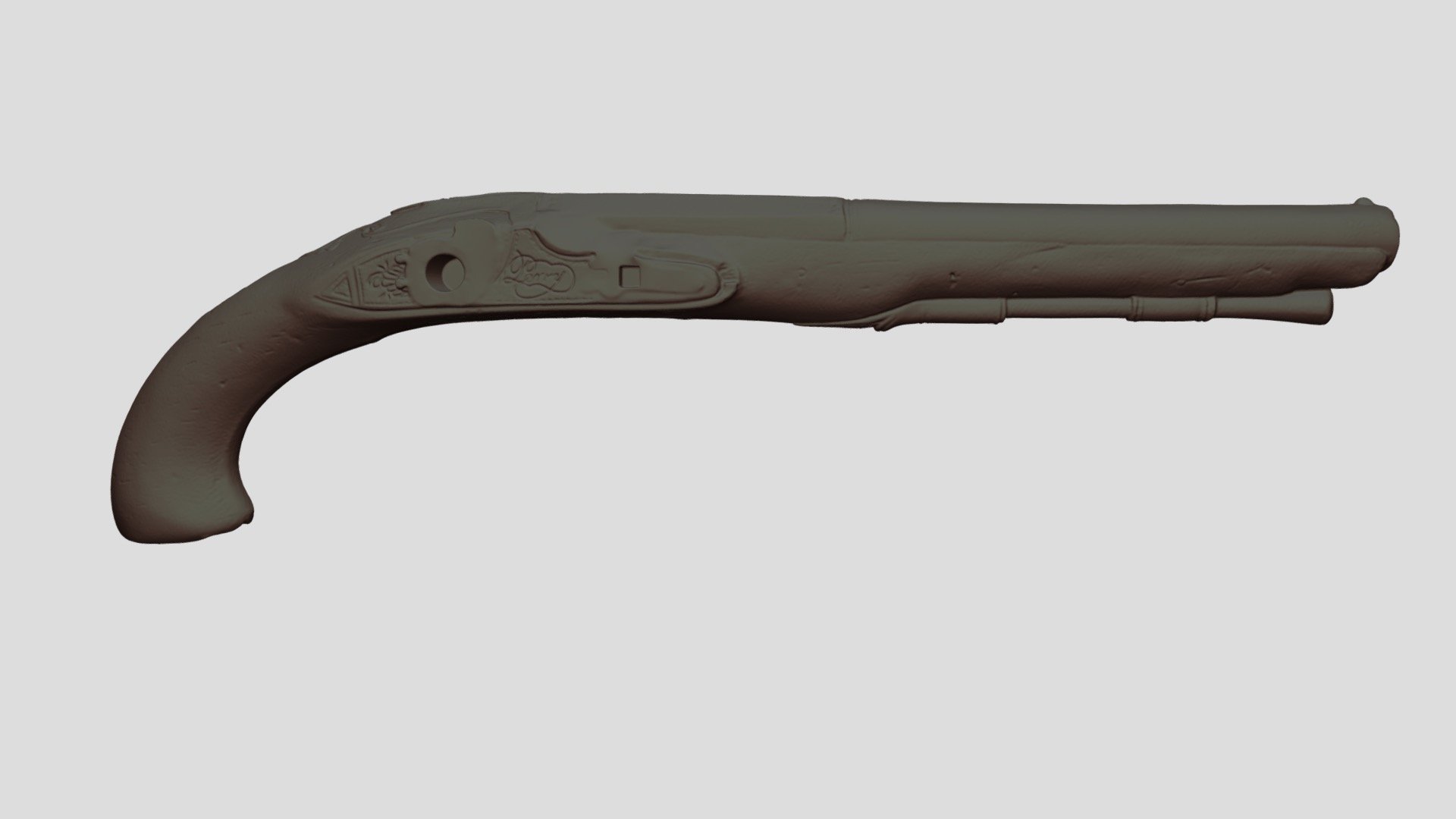 Naked Pirates Caribbean Gun D Model By Capture It In D Capturemein D E B Sketchfab