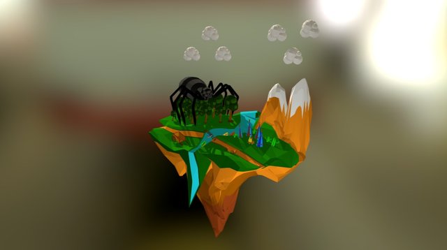 Island - LowPoly 3D Model