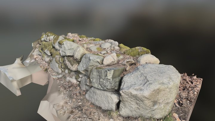 Stone Fence Scan 2 3D Model