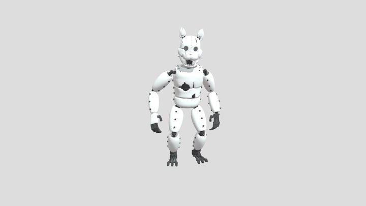 Semi- Withered Cat 3D Model