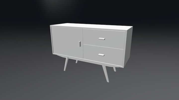 Retro Cabinet 3D Model