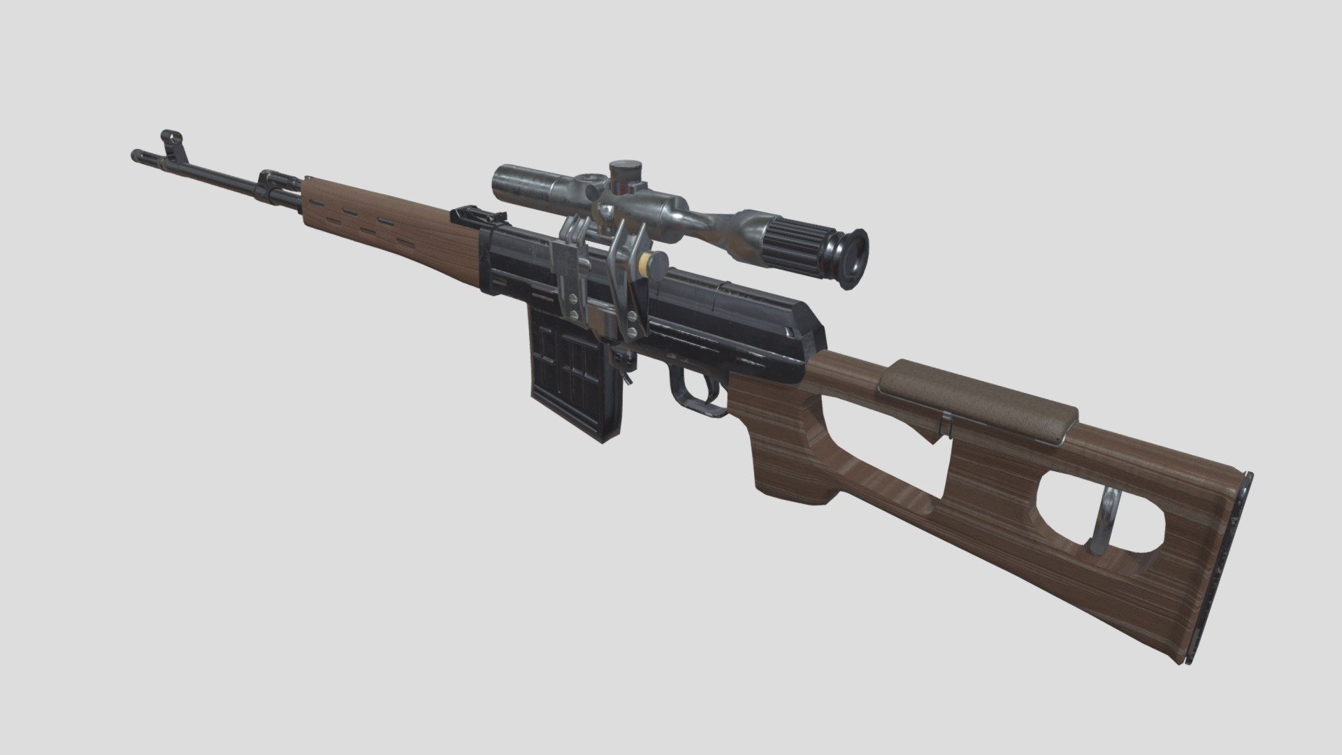 Dragunov Sniper Rifle - Buy Royalty Free 3D model by 3dlowpoly [43a077b ...