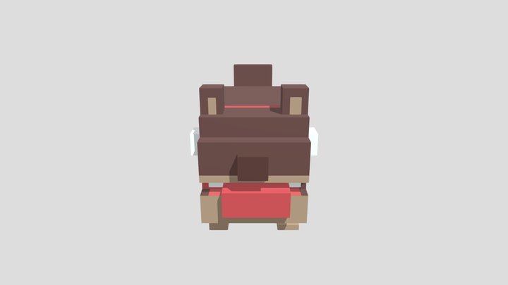 Scruffy Dog - Crossy Road 3D Model