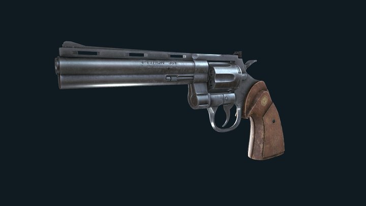 Colt Phyton .357 3D Model