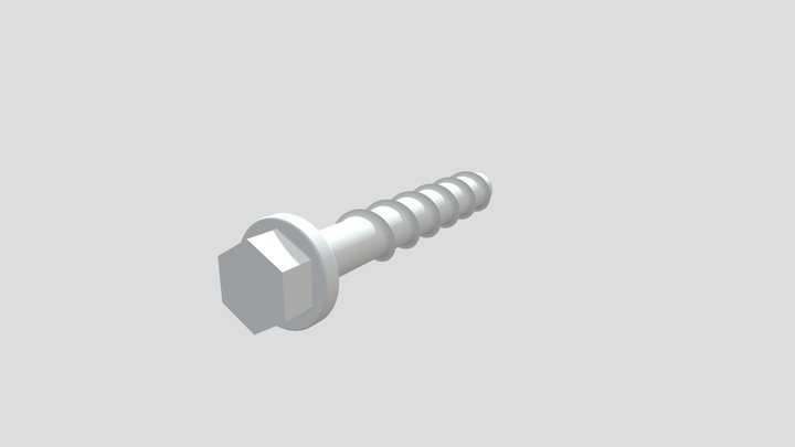 SCREW TO CONCRETE 3D Model