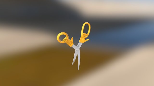 Scissors Walking  Scissors 3D Model