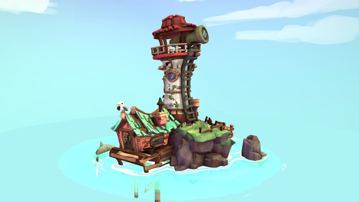 Lighthouse for Sketchfab Weekly 3D Model