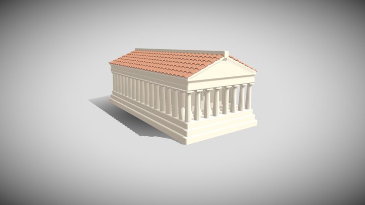 Greek Temple 3D Model