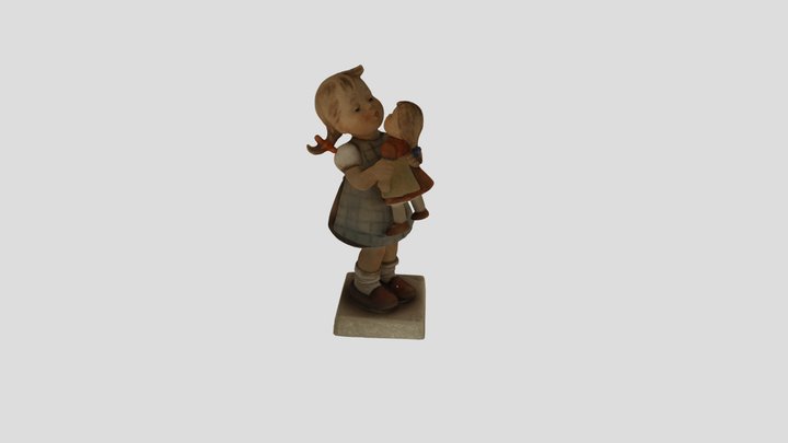 Hummel Figur "Hab mich lieb!" 3D Model
