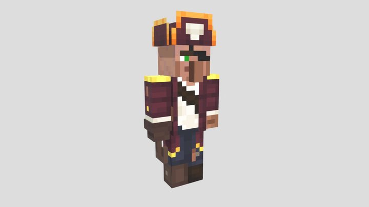 Pirate Villager 3D Model