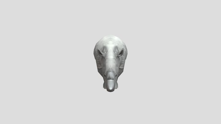 White Rhinoceros 3D Model