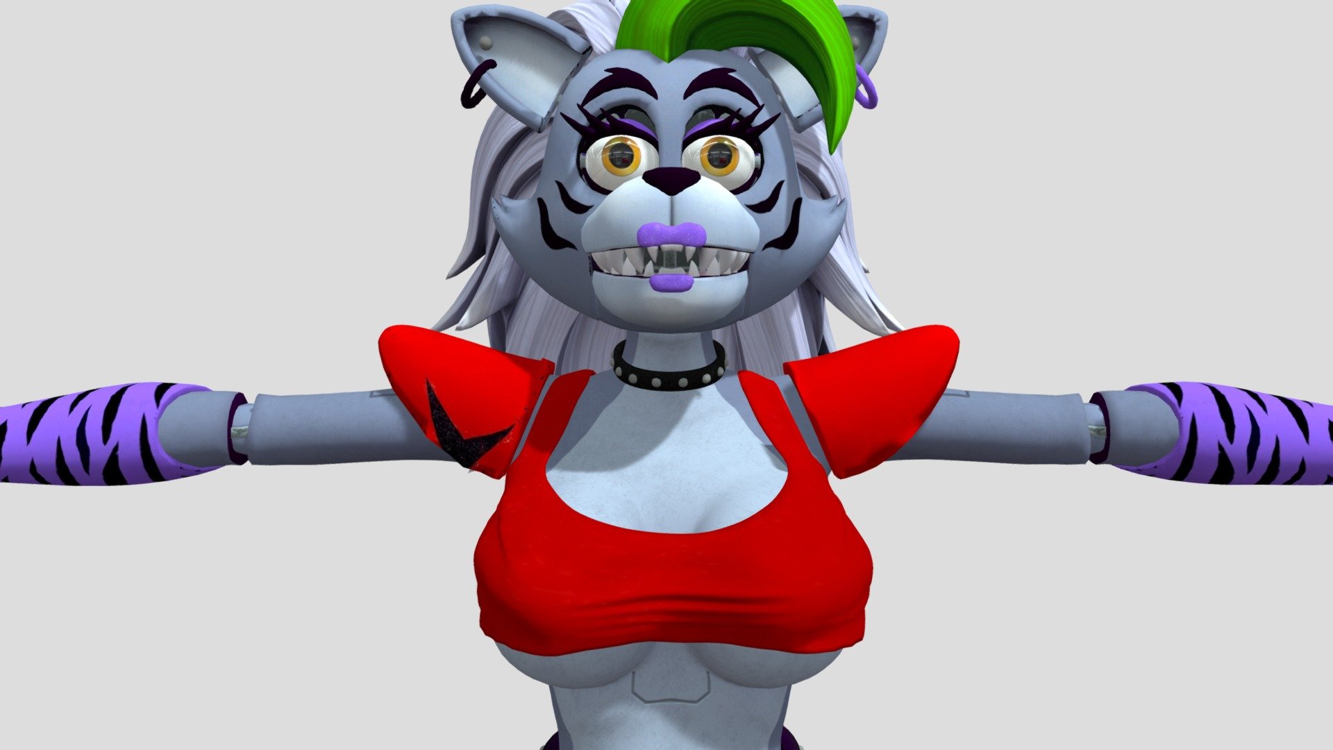 Sexy Roxanne Wolf - Download Free 3D model by RoxanneTheArtist945  (@RoxanneTheArtist945andFriends) [43a88d8]