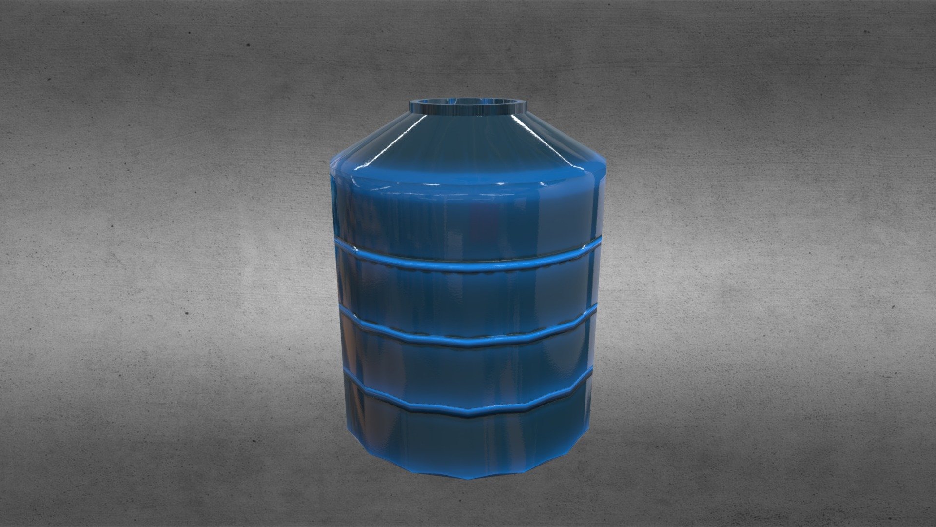 lowpoly drum fully textured game asset