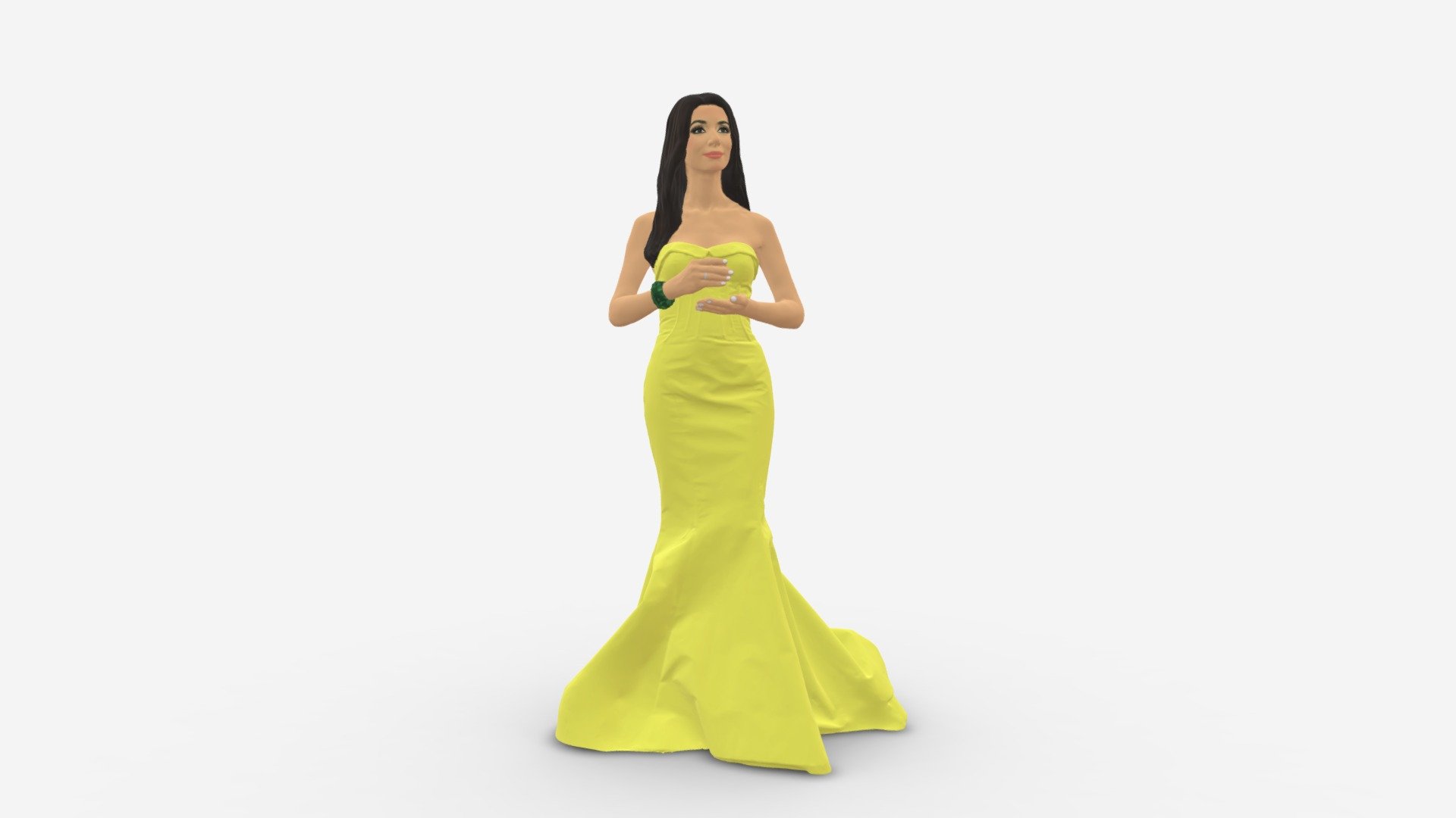 Girl in yellow dress 0151 — Sketchfab embed 3D viewer