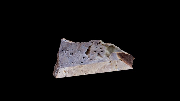 Stone from a quarry at Casa de Campo Madrid 3D Model