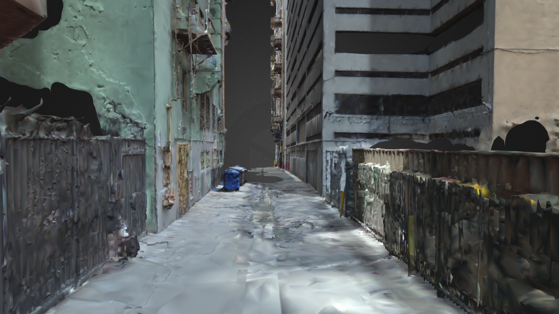 They Live! Allyway. Los Angeles. 3D model by 3D Scan New Orleans