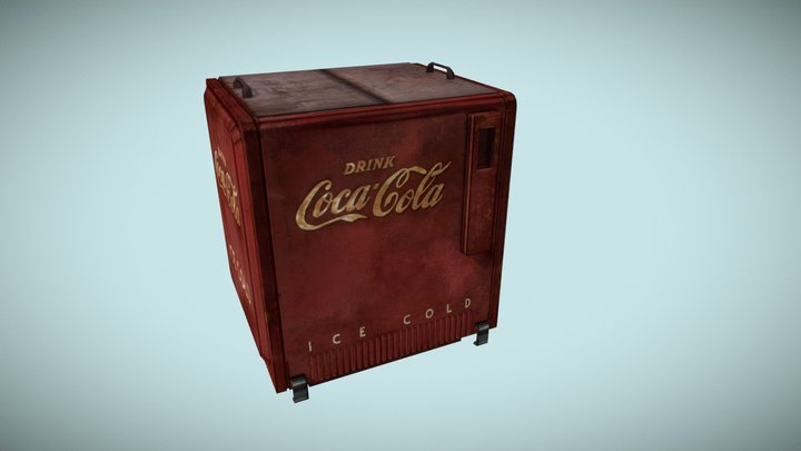 Coca-Cola Cooler 3D Model