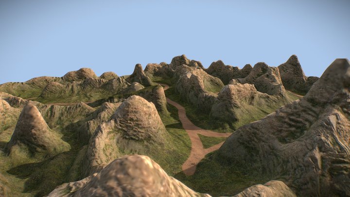 Rocky path 3D Model