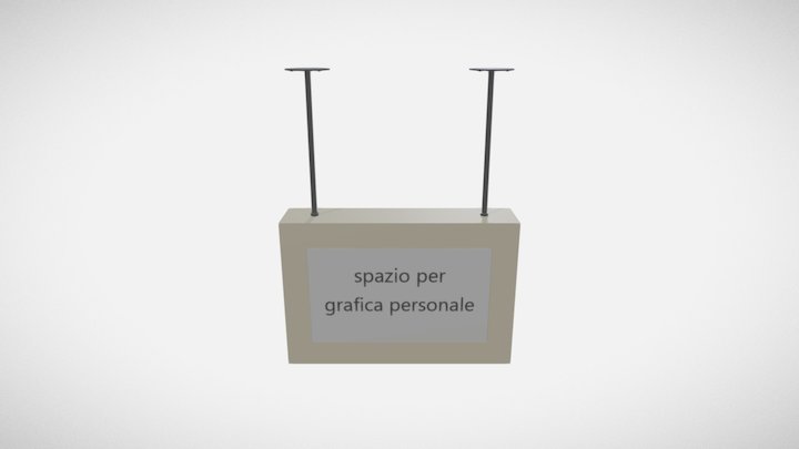modulo a sospensione porta grafica 3D Model