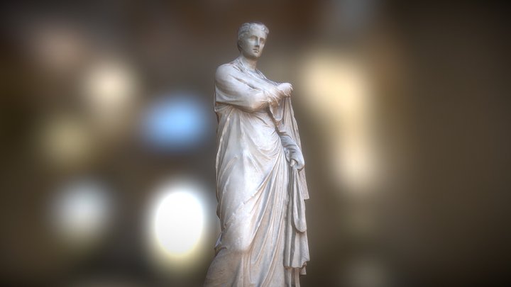 female portrait statue 3D Model