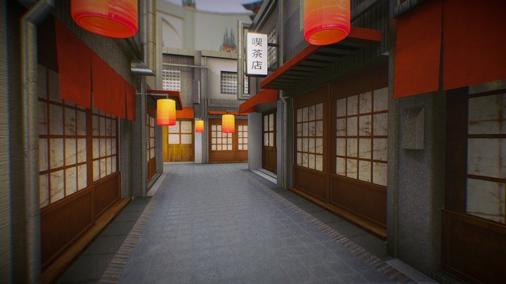 Japan - Japanese Street 3D Model