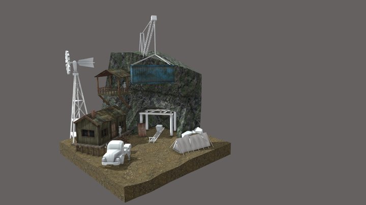 Rustborn - WIP Diorama 3D Model