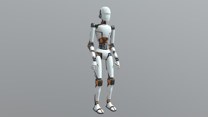 Robot Character v08 3D Model
