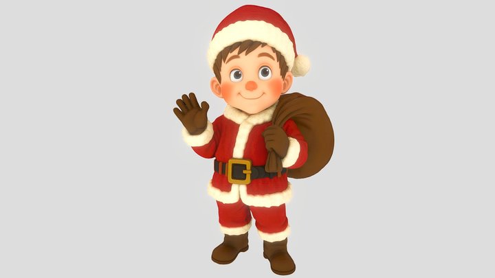 Cute Santa Boy