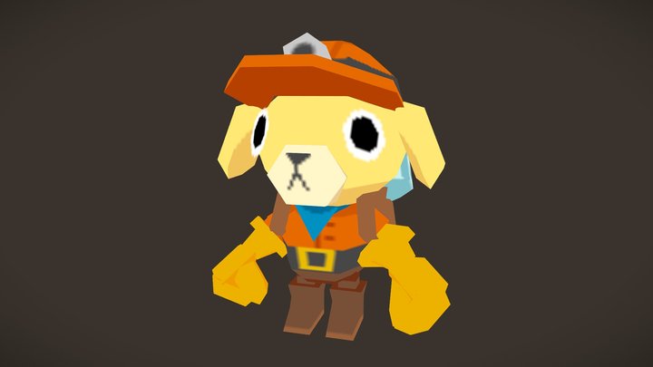 Diggy the Dog 3D Model