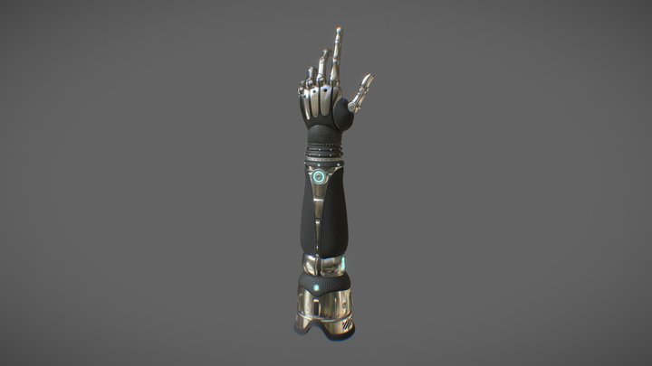 Robotic Prosthetic Arm 3D Model