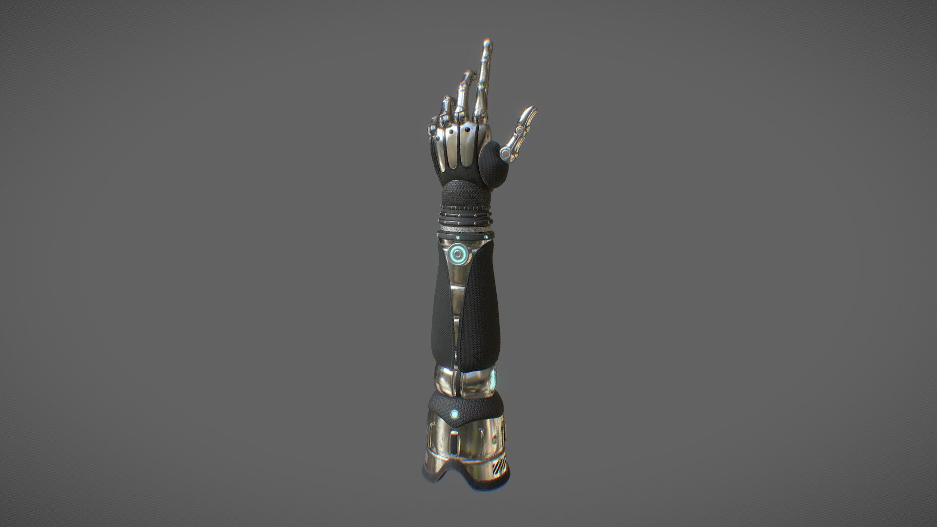 Sci-Fi Cyborg Prosthetic Arm V5 Game Ready Low Poly 3D Model by  anshu3dartist