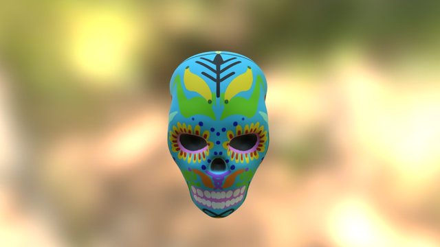Day of the Dead Skull 3D Model