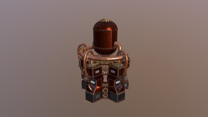 Steam Plattenpresse 3D Model