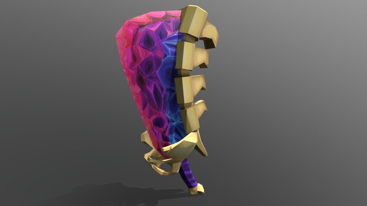 PrimitiveObsidianSword_Lowpoly_KaiParkes 3D Model