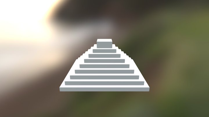 Mayan pyramid 3D Model