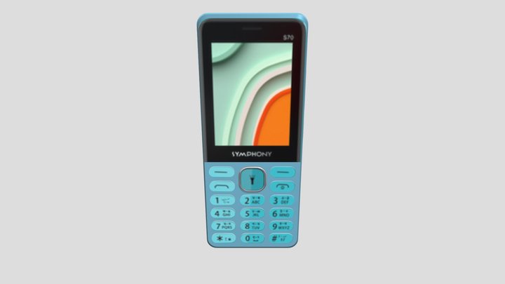 Symphony S70 Mobile Phone 3D Model