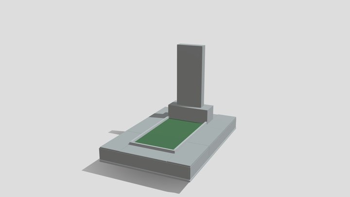 monument gravestone burial 3D Model