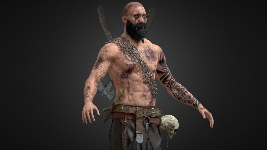Viking berserker - Game Ready (Rigged)