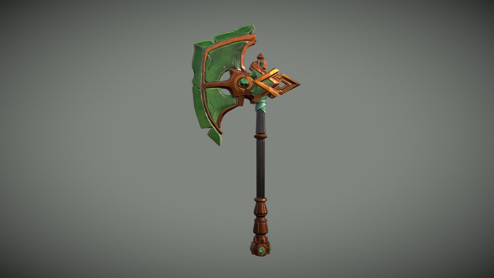 Stylized jade axe - 3D model by tannylkj [43b8a0c] - Sketchfab