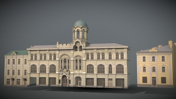 Moscow, Nikolskaya, 11-13 3D Model