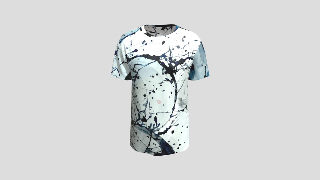 Ink Splatter Artistic T Shirt