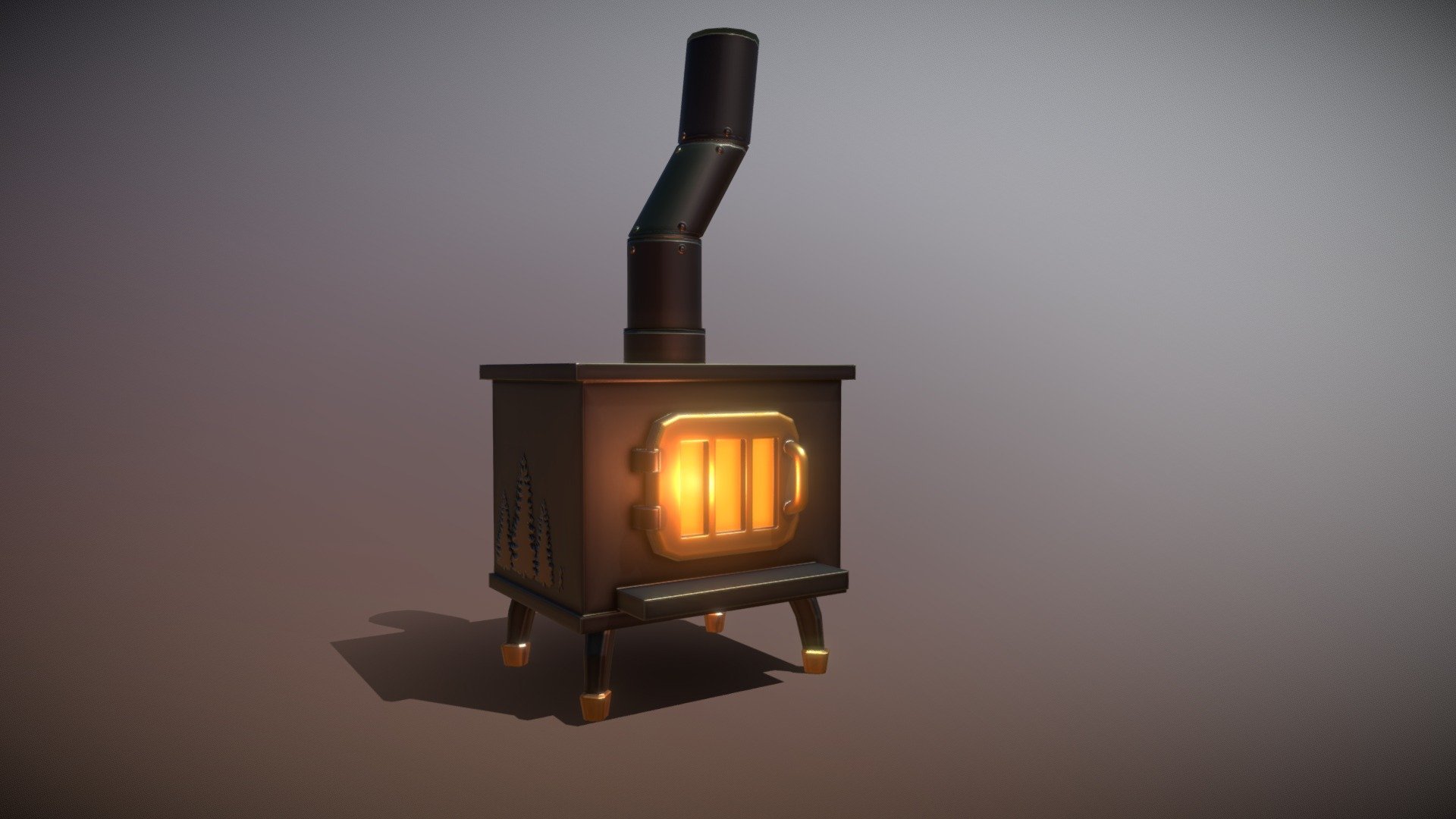 3December Day 2 - Wooden Stove - 3D model by Gabriel (@outlawblaze ...