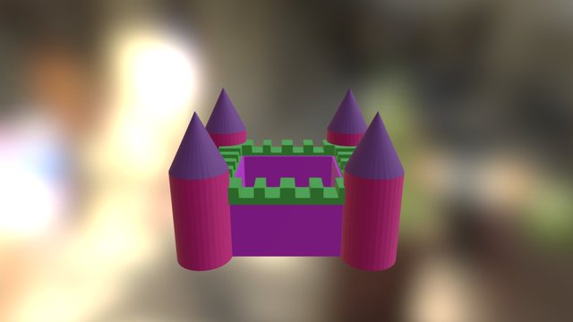 Happy Friends - Castle 3D Model