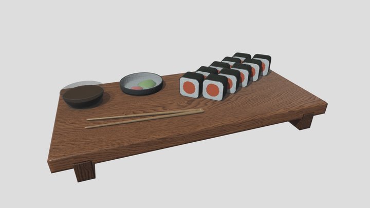 Sushi rolls – Modelo 3D gratuito STL
