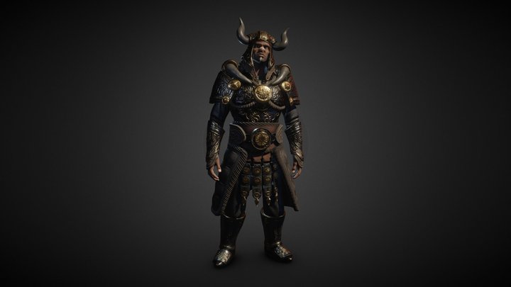 Fantasy character | Warrior 3D Model