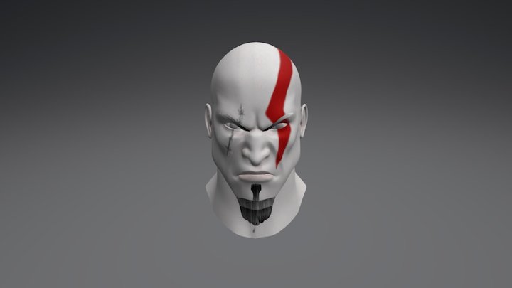 Kratos head 3D Model