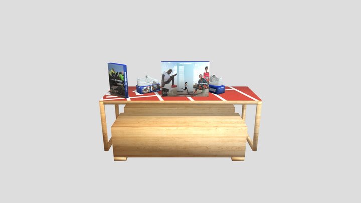 modelo en Atleta Olympikus 3D Model