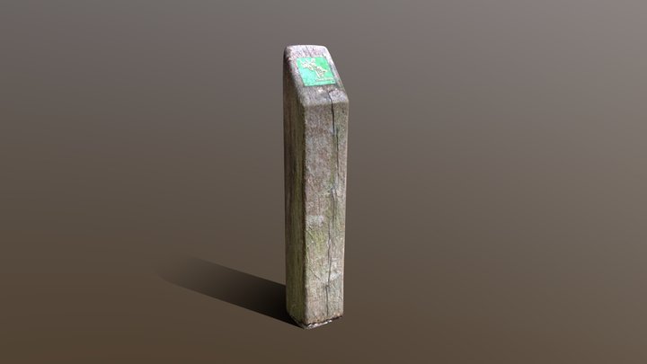 Nature Reserve Post 3D Model